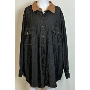 Boulder Creek Trading Co Denim Shirt Mens 3XL Long Sleeve Western Casual Ranch